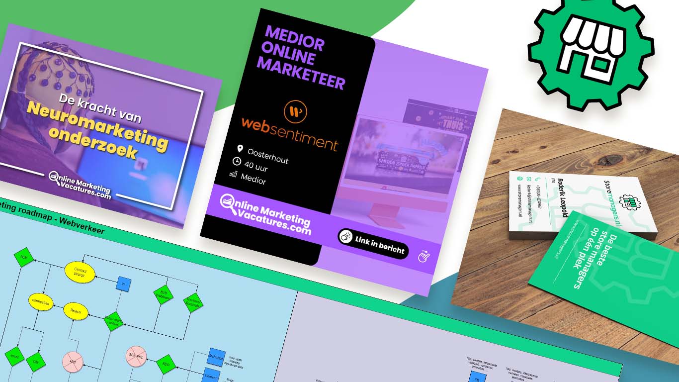 Porfolio item - onlinemarketingvacatures.com, onlinemarketingstagiair.nl, storemanagers.nl