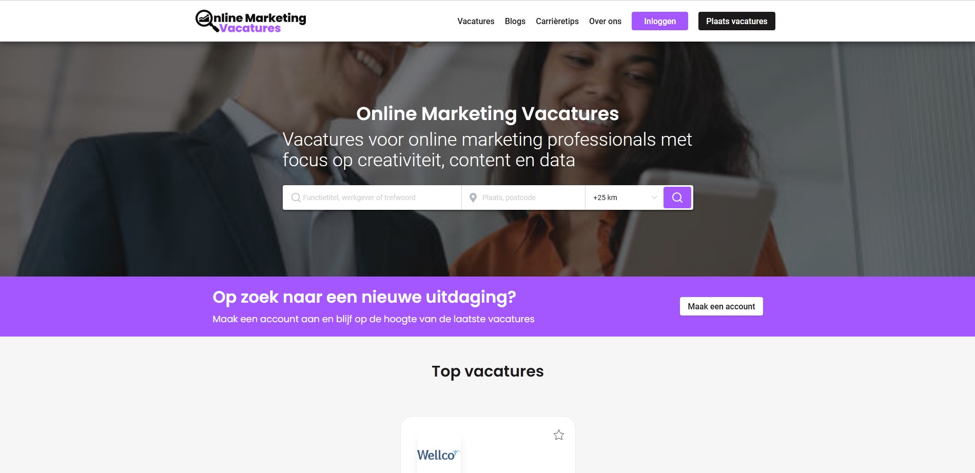 onlinemarketingvacatures homepagina