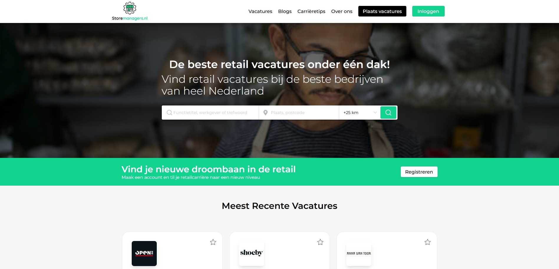 Storemanagers.nl homepagina